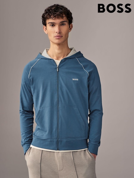 BOSS Stretch Cotton Zip-Up Hoodie (AV4340) | 359 LEI