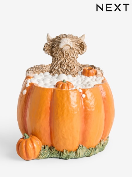 Orange Hamish Pumpkin Bath Ornament (AV4522) | €13