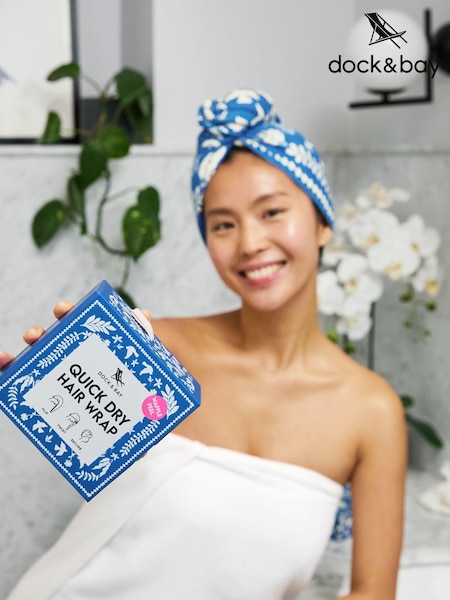 Dock & Bay Serene Songbird Wrap Quick Dry Waffle Hair Towel (AV4562) | €20