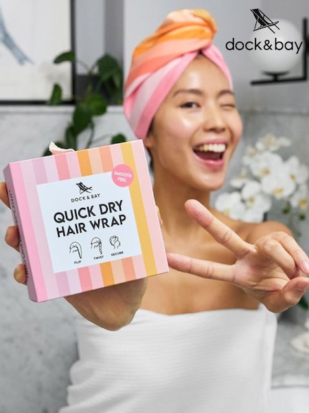 Dock & Bay Miami Sorbet Hair Wrap Quick Dry Hair Towel Suede (AV4571) | €16