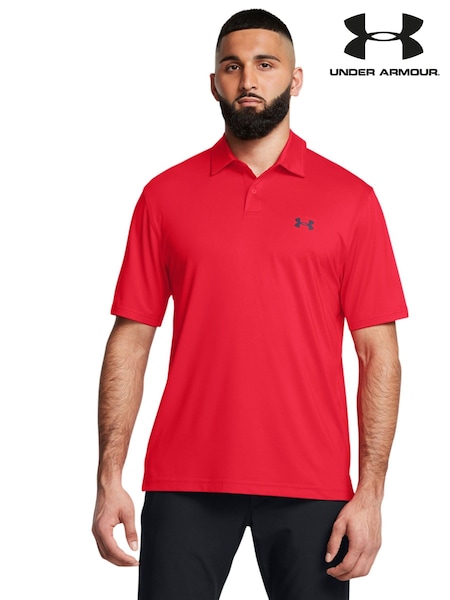 أحمر - Under Armour Golf T2G Polo Shirt (AV4608) | ‏233 د.إ.‏