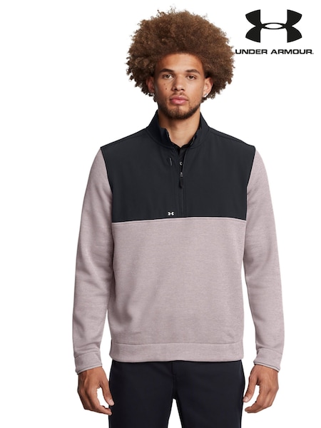 Under Armour Grey/Black Drive Storm Quarter Zip Sweatshirt (AV4646) | R$ 640