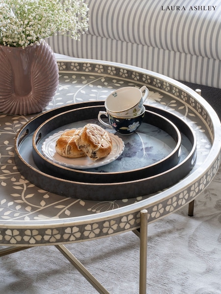 Laura Ashley Set of 2 Purple Linlithgow Trays (AV4649) | €121
