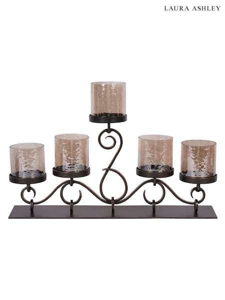 Laura Ashley Antique Gold Esther Multi Holders 5 Hurricanes (AV4668) | €116