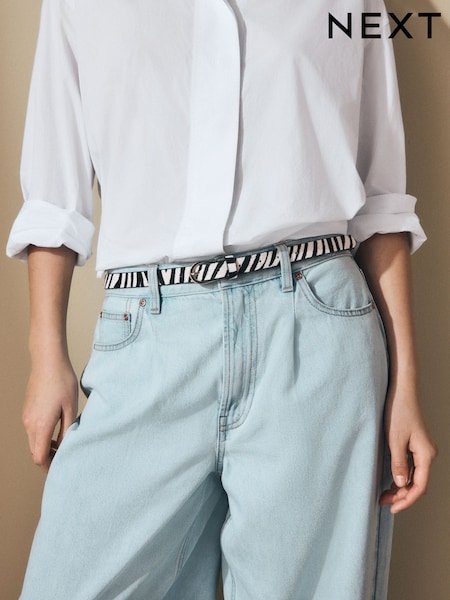 Zebra - Skinny Hair on Leather Belt (AV4784) | €22