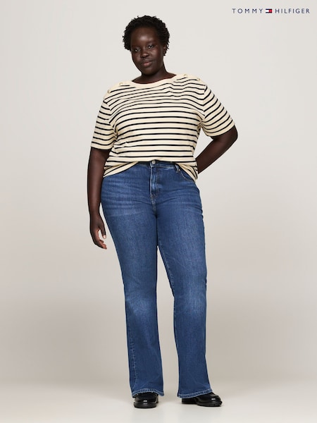 Tommy Hilfiger Nude Curve Boat Neck 100% Cotton T-Shirt (AV4852) | 3,304 UAH