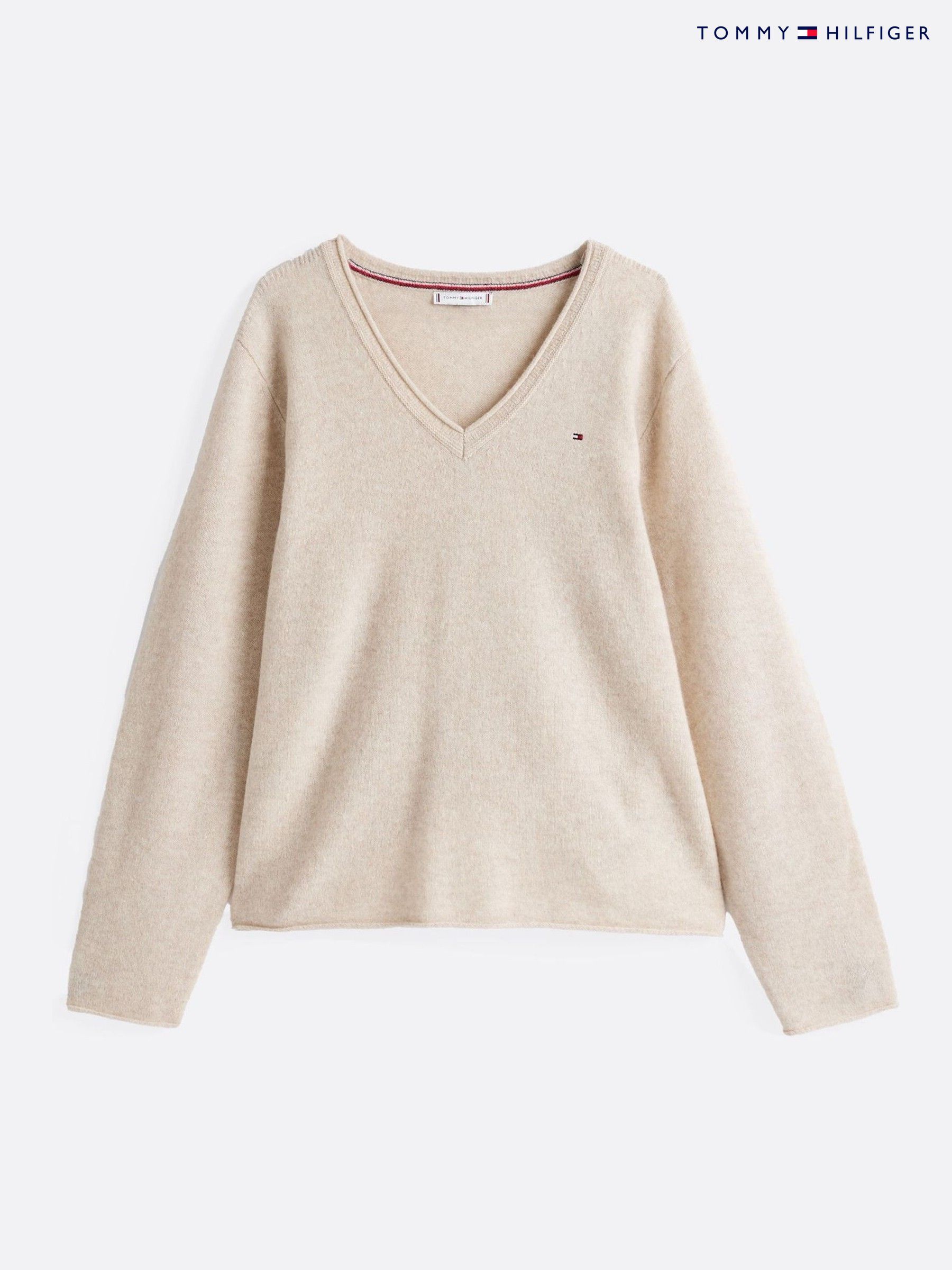Women s Tommy Hilfiger Workwear V Neck Wool Knitwear Next Poland