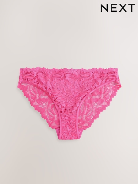 ורוד בהיר - Ultimate Comfort Lace Knickers (AV4886) | ‏0‏₪