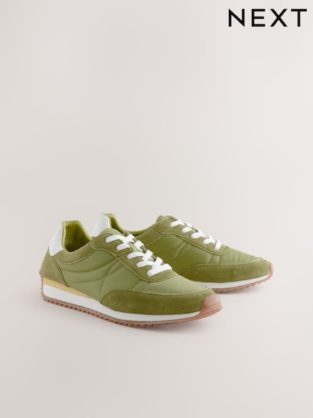 Green Forever Comfort® Leather Quilted Chunky Joggers (AV4923) | €46