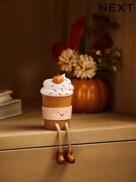 Cute Pumpkin Spiced Latte Dangly Legs Ornament (AV4990) | 12 €