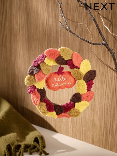 Orange Hello Autumn Felt Pumpkin Hanging Decoration (AV5006) | 15 €