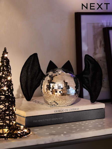 Silver Halloween Disco Bat Decoration (AV5018) | €14