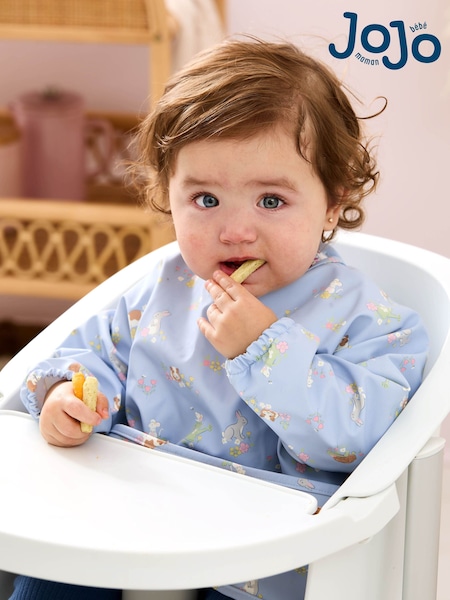 JoJo Maman Bébé Blue Sleeved Bib (AV5215) | €16