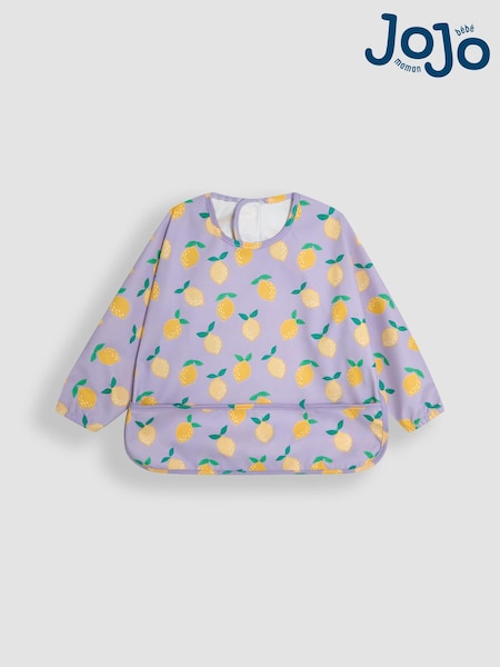 JoJo Maman Bébé Lilac Sleeved Bib (AV5329) | €16
