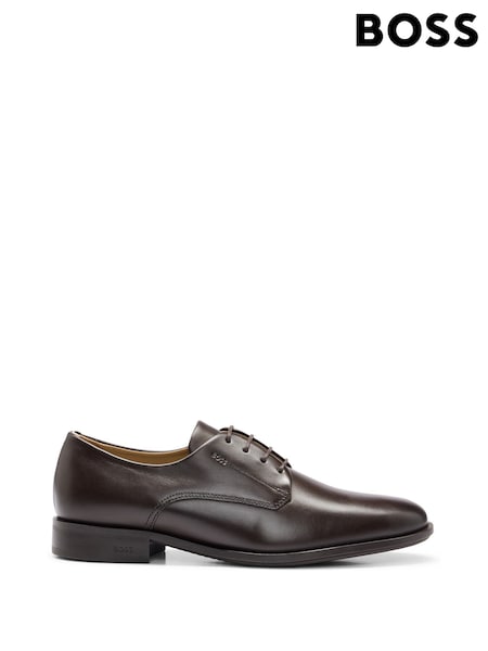 BOSS Brown Leather Derby Shoes (AV5427) | €264