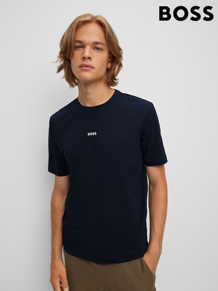 Sininen - Boss Relaxed Fit Logo T-shirt (AV5451) | €71
