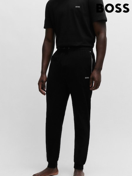 Черный - BOSS Stretch Cotton Tracksuit Bottoms (AV5470) | €65