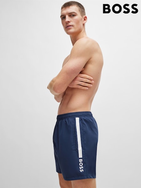 BOSS Blue Quick Drying Swim Shorts (AV5472) | SGD 138