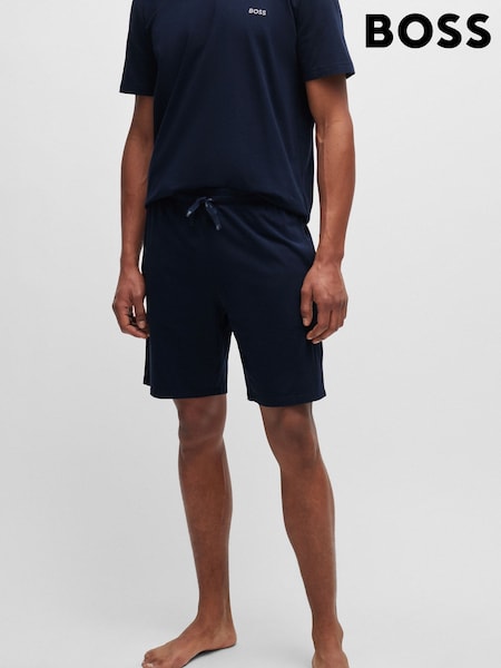 Синий - BOSS Stretch Cotton Shorts (AV5494) | €52