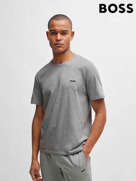 BOSS Grey Stretch Cotton T-Shirt (AV5517) | €52