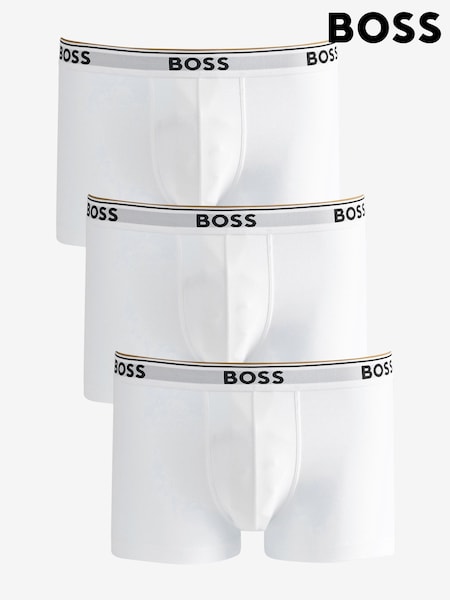 BOSS White Power Stretch Cotton 3 Pack Boxers (AV5521) | €60