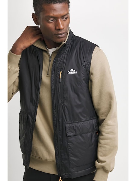 Snowdonia Black Showerproof Wadded Gilet (AV5538) | €77
