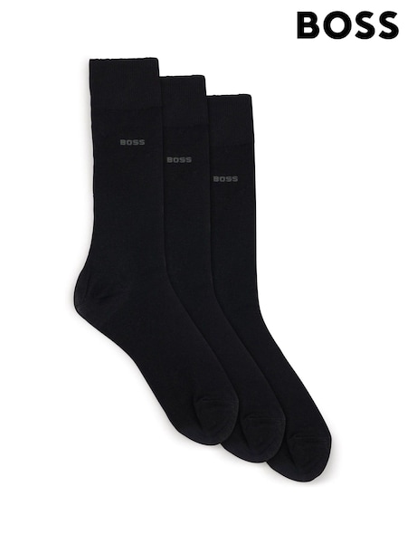 BOSS Black Logo Regular Length 3 Pack Socks (AV5550) | €25
