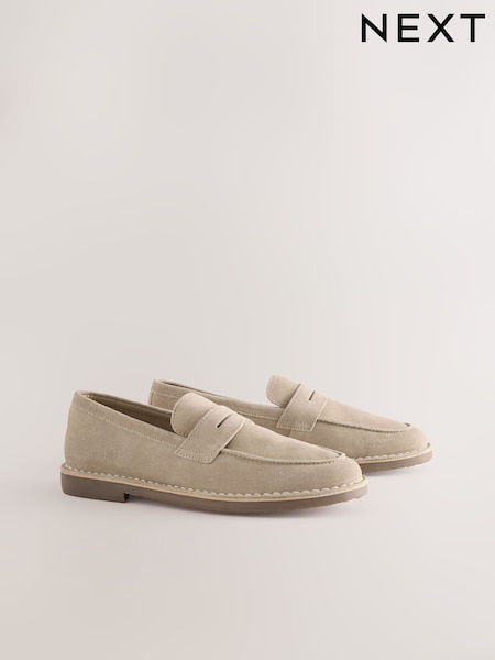 Stone Suede Casual Loafers (AV5636) | €60