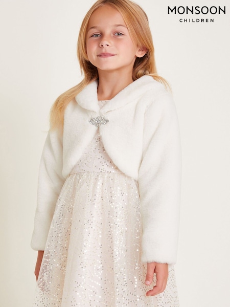 Monsoon Long Sleeve Faux Fur Shrug (AV5657) | € 31 - € 34