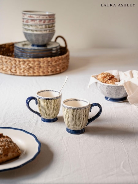 Laura Ashley Set of 2 Green Edwin Small Mugs (AV5706) | €27