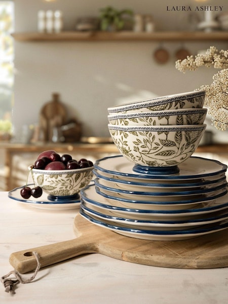 Laura Ashley Green 12 Piece Hedingham Collectables Dinner Set (AV5708) | €162
