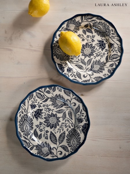 Laura Ashley Blue Set of 2 Hedingham 21cm Side Plates (AV5710) | €29