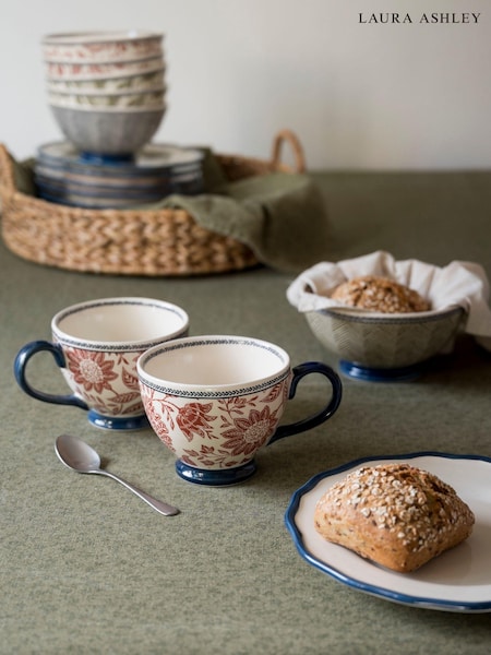 Laura Ashley Set of 2 Terracotta Hedingham Large Mugs (AV5716) | €35