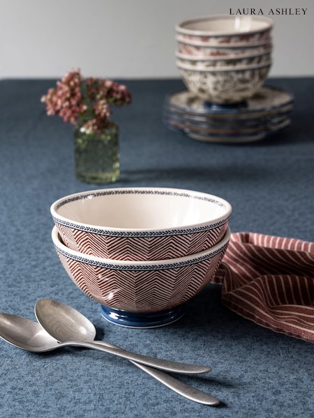 Laura Ashley Set of 2 Terracotta Edwin Bowls (AV5733) | €32