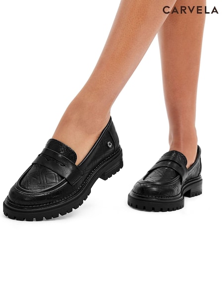 Carvela Caution Black Loafers (AV5738) | 140 €
