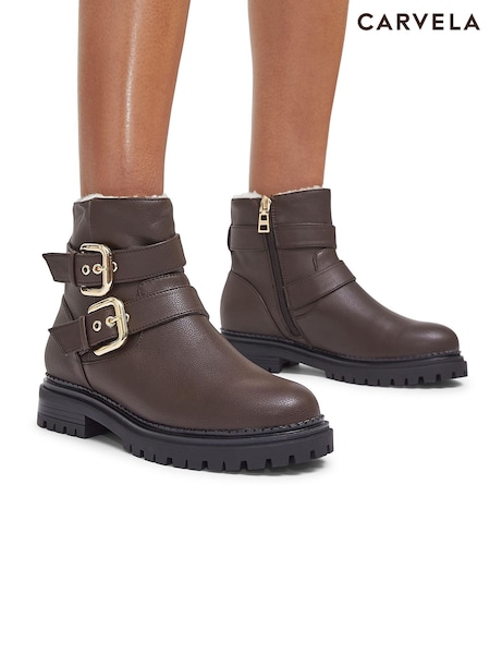 Carvela Caution Biker Boots (AV5746) | 568 LEI