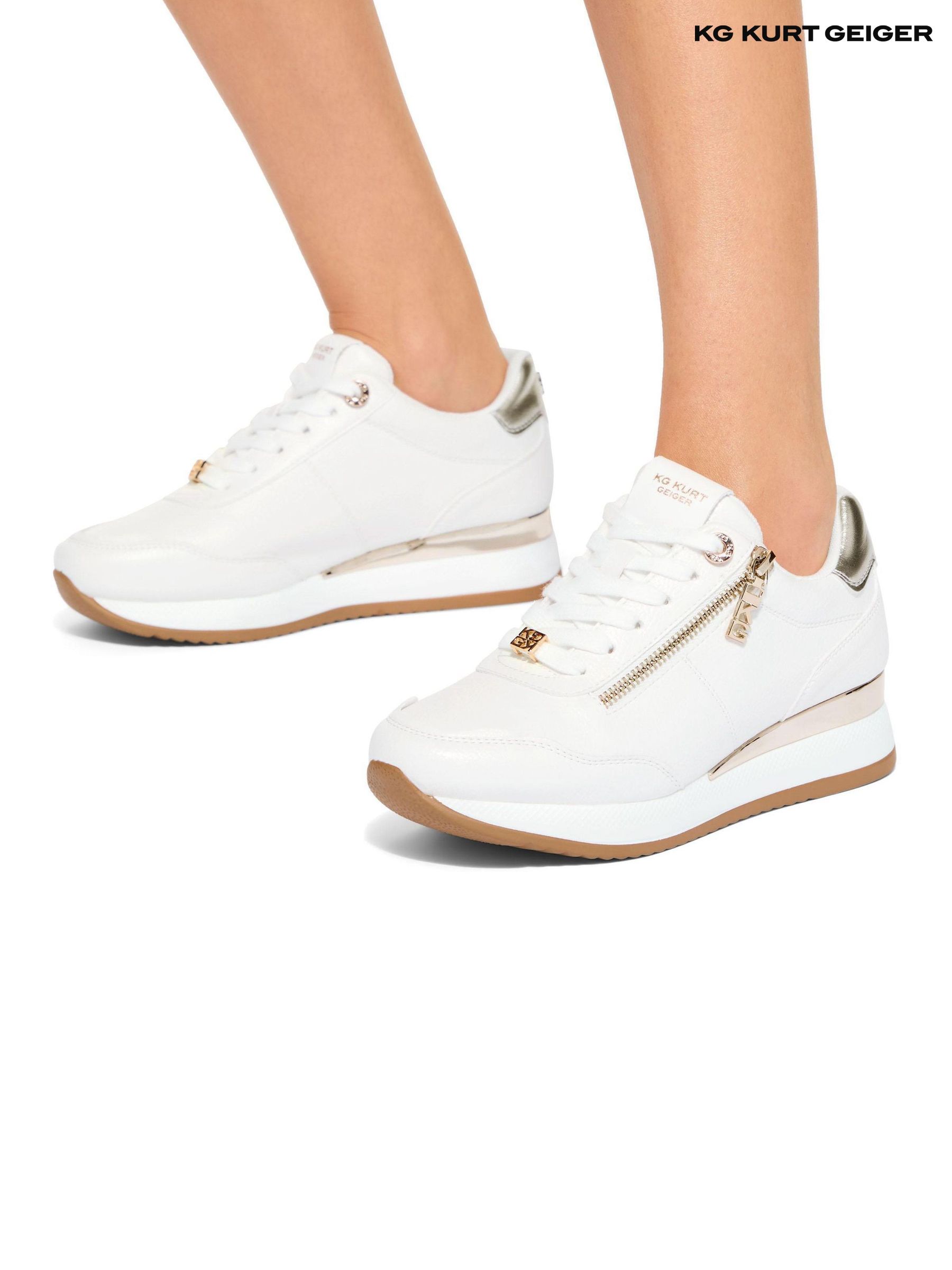 Women s Trainers KG Kurt Geiger White Chunky Footwear Next United Arab Emirates