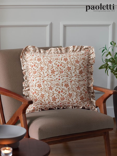 Paoletti Linen Ochre Cushion (AV5880) | €32