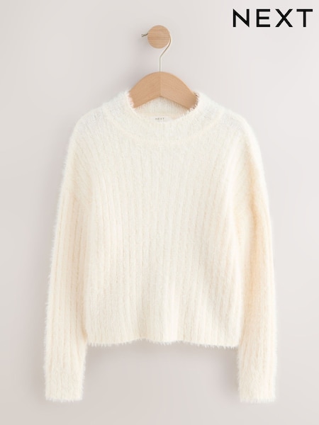 Ecru Fluffy Jumper (3-16yrs) (AV5931) | €18.50 - €25