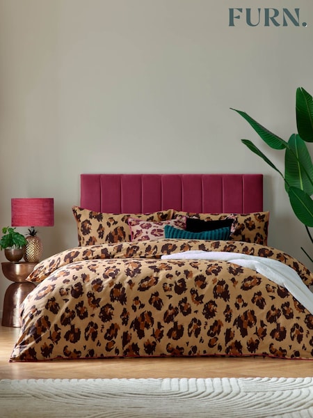 Furn Multi True Leopard Print Duvet Set (AV6004) | $48 - $96