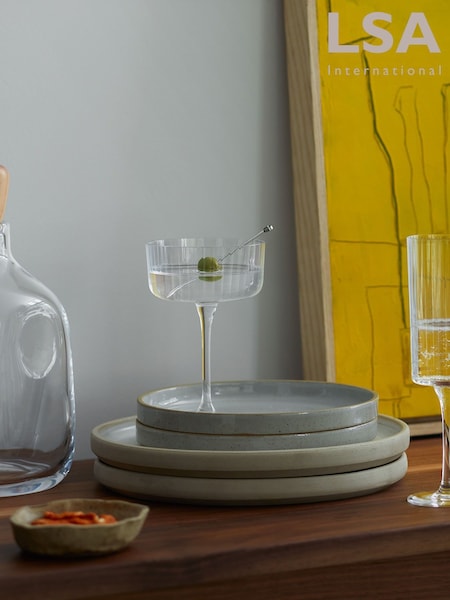 LSA International Clear Gio Line Champagne Cocktail Glasses 230ml Set of 4 (AV6051) | SGD 87