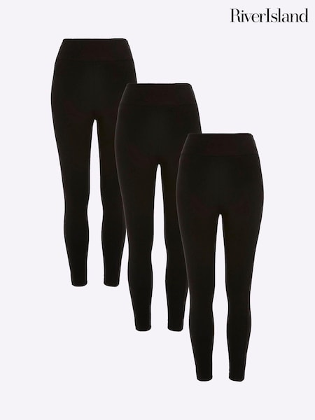 River Island 3 Pack High Rise Jersey Leggings (AV6146) | €57