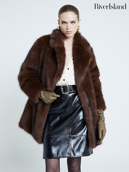 River Island Faux Fur Jacket (AV6183) | 97 €