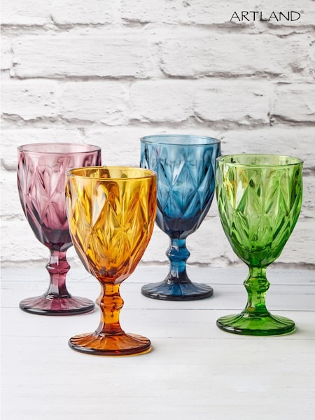 Artland Set of 4 Purple Highgate Goblets (AV6369) | €42