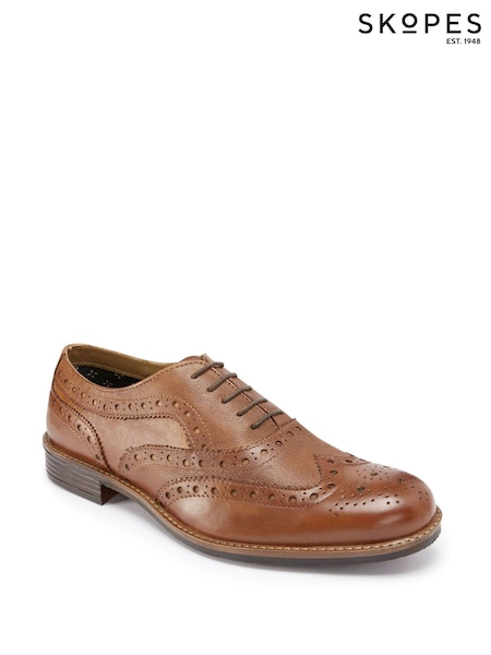 Skopes Brown Country Brogues Shoes (AV6480) | SGD 145