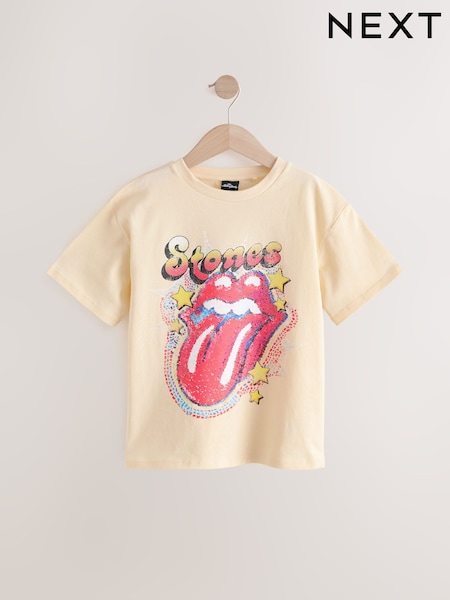 Cream Oversized Rolling Stones Band License T-Shirt (3-16yrs) (AV6547) | €21 - €28