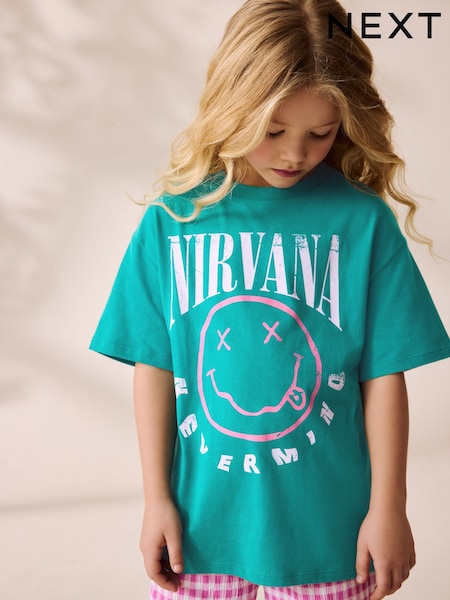 Green Nirvana License 100% Cotton T-Shirt (3-16yrs) (AV6550) | CA$42 - CA$56