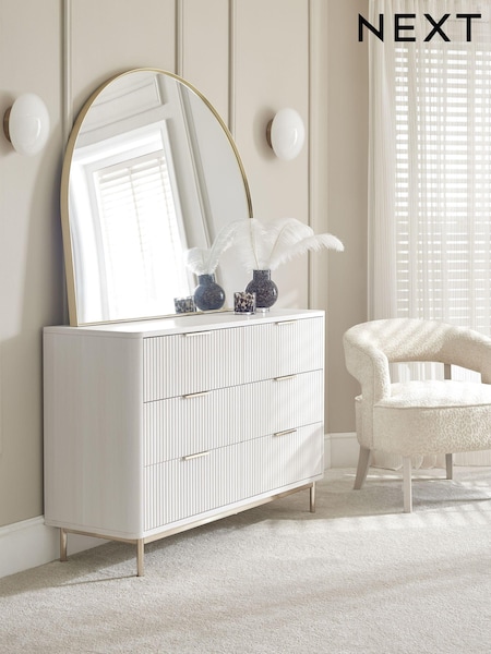 White Emilie Oak Effect Chest of Drawers (AV6586) | €610