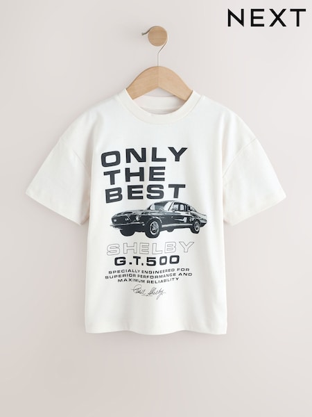 Ecru White Vintage Shelby 100% Cotton T-Shirt (3-16yrs) (AV6799) | €20 - €24