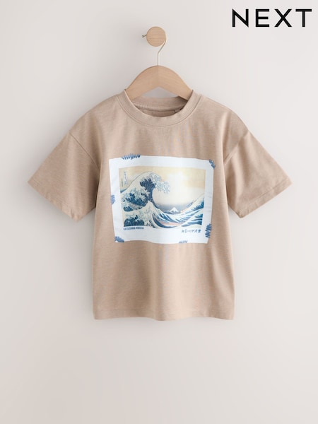 Stone Hokusai Wave 100% Cotton T-Shirt (3-16yrs) (AV6802) | €15 - €18.50